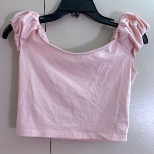 Forever 21 light pink crop top